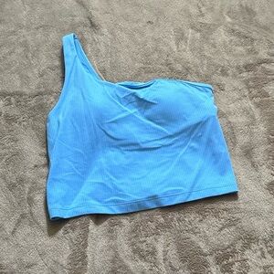 lululemon athletica Blue One-Shoulder Top
